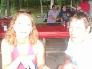 Caren and Mike (yes, I know the picture is over-exposed)