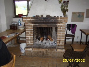 When a fire feels good during July, it must be cold!