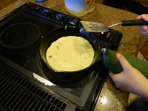 Something made by Dawn--I think she called it egg pancakes...??