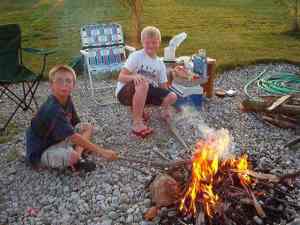 One of our occassional bonfires...